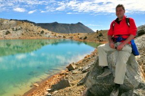 Remy bij eerste Emerald Lake kl