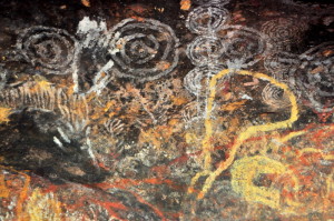  Aboriginal Rock Art op de Kuniya Trail.