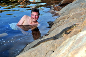 Remy bij Monitor Lizard