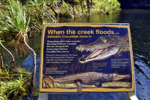 waarschuwing voor Freshie's én Saltie's bij Wangui Falls