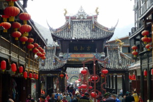 Winkelstraatje in Songpan