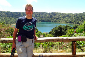 Remy bij de Laguna Botos