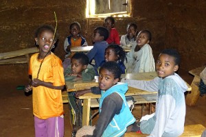 Er is veel hilariteit vanwege ons bezoek