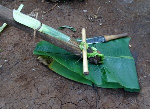 Valse banaan schors wordt verwerkt tot brood
